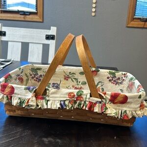 Longaberger Large Basket 18in x 5 in x 10in